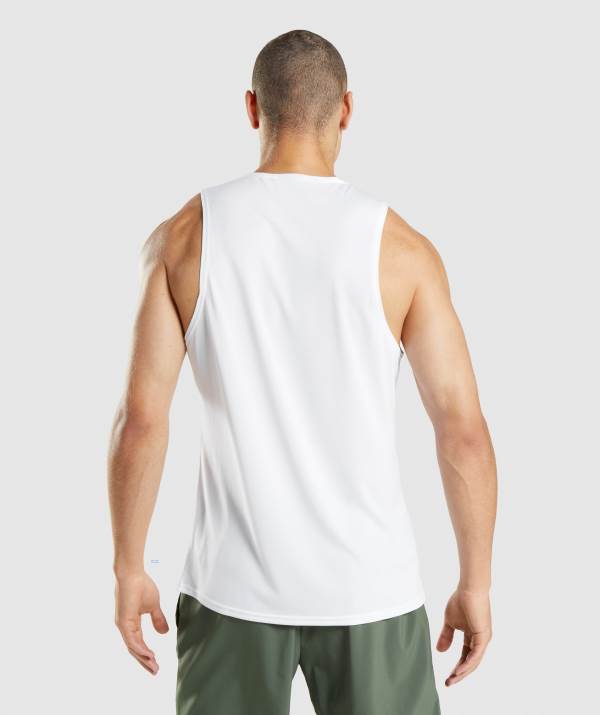 Panske Tielko Gymshark Arrival Biele | AE3625704